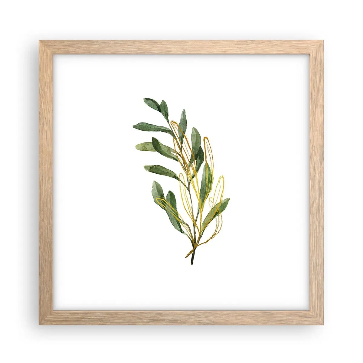 Poster în ramă de stejar deschis - Toate cele bune - 30x30 cm