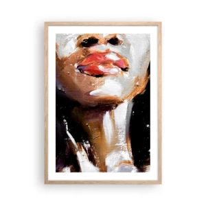 Poster în ramă de stejar deschis - Mândrie fără prejudecăți - 50x70 cm