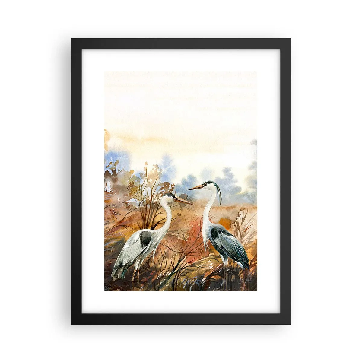 Poster în ramă neagră - Încotro în toamnă? - 30x40 cm