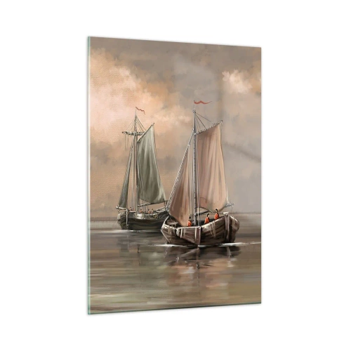 Tablou pe sticlă - Întoarcerea marinarilor - 50x70 cm