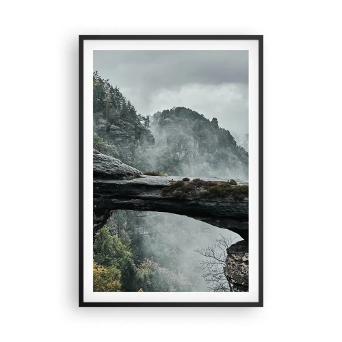 Poster în ramă neagră - Aventura este pe cale să înceapă - 61x91 cm