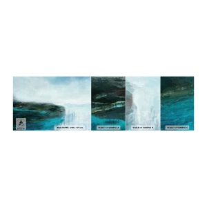 Mostră tapet autocolant Deluxe Sticker - Abstracție maritimă - Abstracția, Contemporan, Mare - 100x30 cm