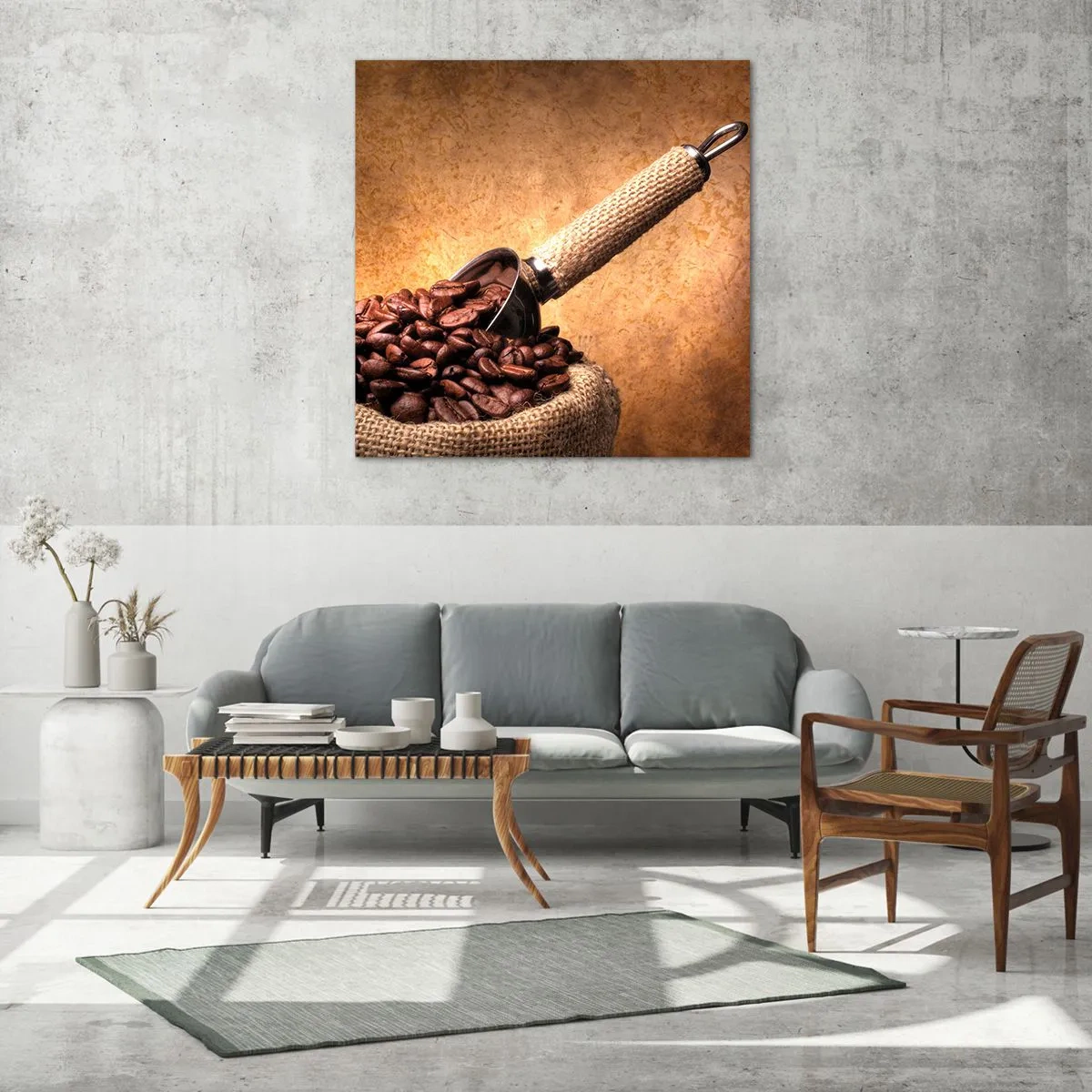 Tablou pe sticlă - La sursa gustului - 30x30 cm