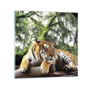 Tablou pe sticlă - Cu respect - 30x30 cm