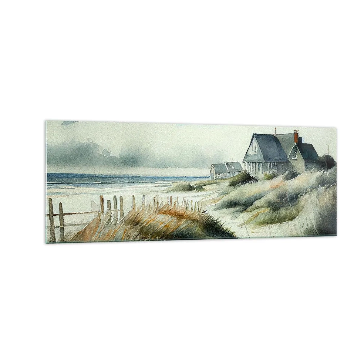 Tablou pe sticlă - Departe de agitație - 140x50 cm