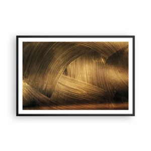 Poster în ramă neagră - Într-un labirint de aur - 91x61 cm