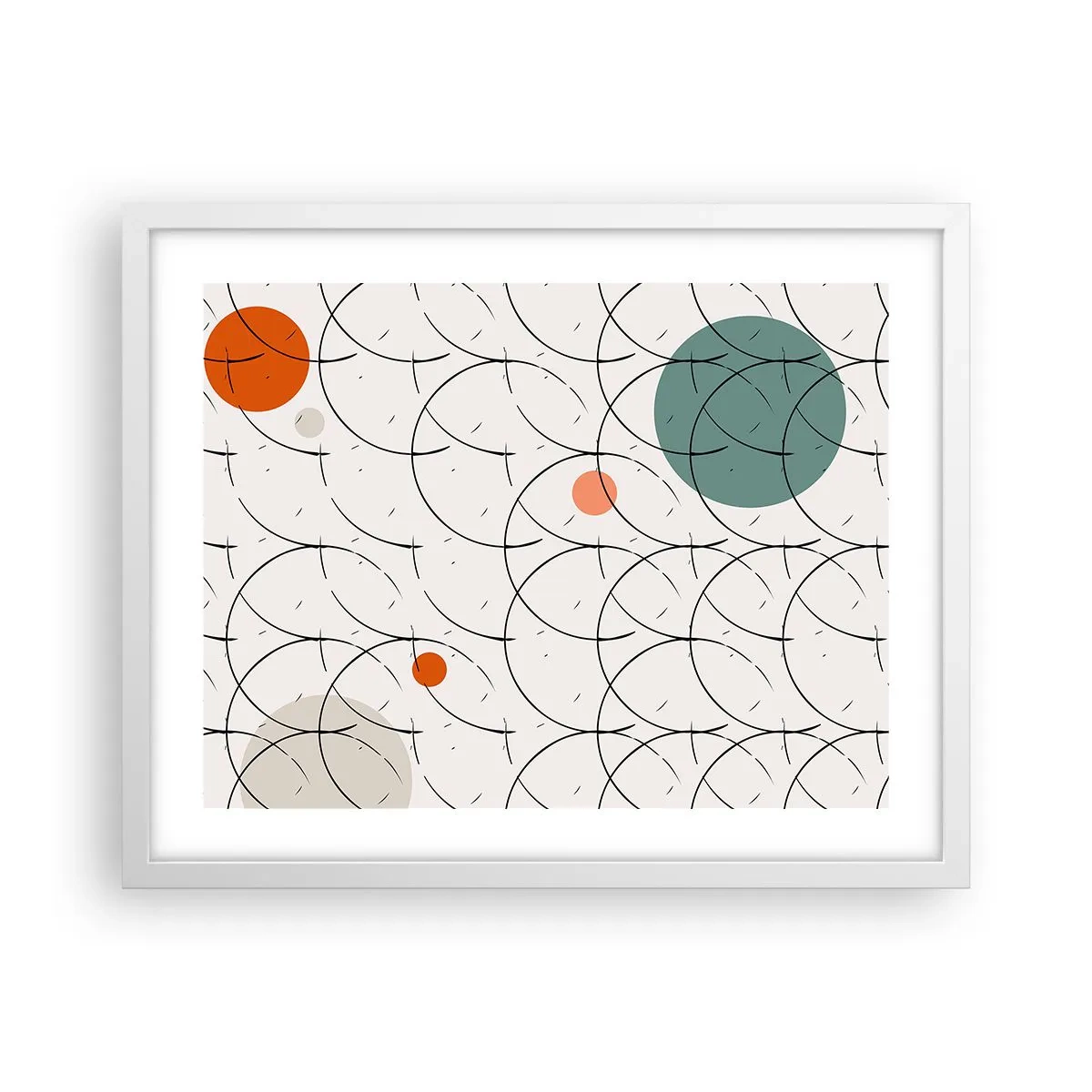 Poster în ramă albă - În spiritul pop-art - 50x40 cm