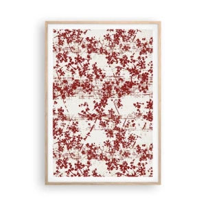 Poster în ramă de stejar deschis - Ca un percal vechi - 70x100 cm