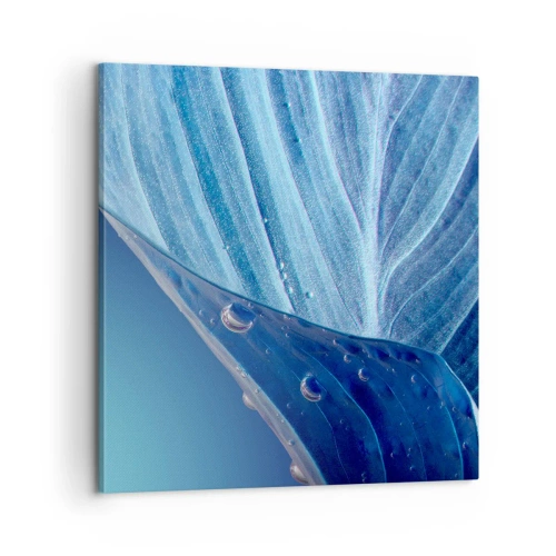 Tablou pe pânză - Picături ascunse de albastru - 60x60 cm