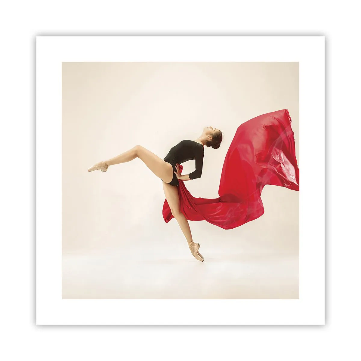 Poster - Roșu și negru - 40x40 cm