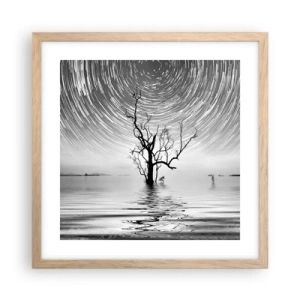 Poster în ramă de stejar deschis - O simfonie a naturii - 40x40 cm