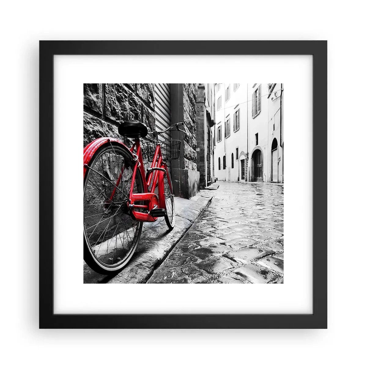 Poster în ramă neagră - Adevărata frumusețe nu îmbătrânește - 30x30 cm