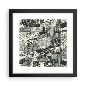 Poster în ramă neagră - Dinamica de astăzi - 30x30 cm