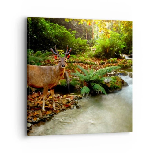 Tablou pe pânză - Bun venit în lumea mea - 30x30 cm