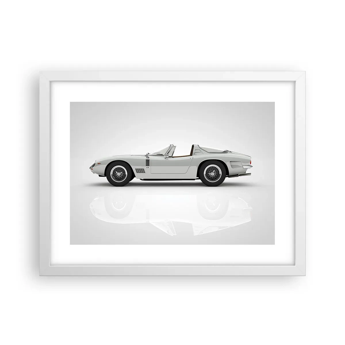 Poster în ramă albă - Promisiunea distracției - 40x30 cm