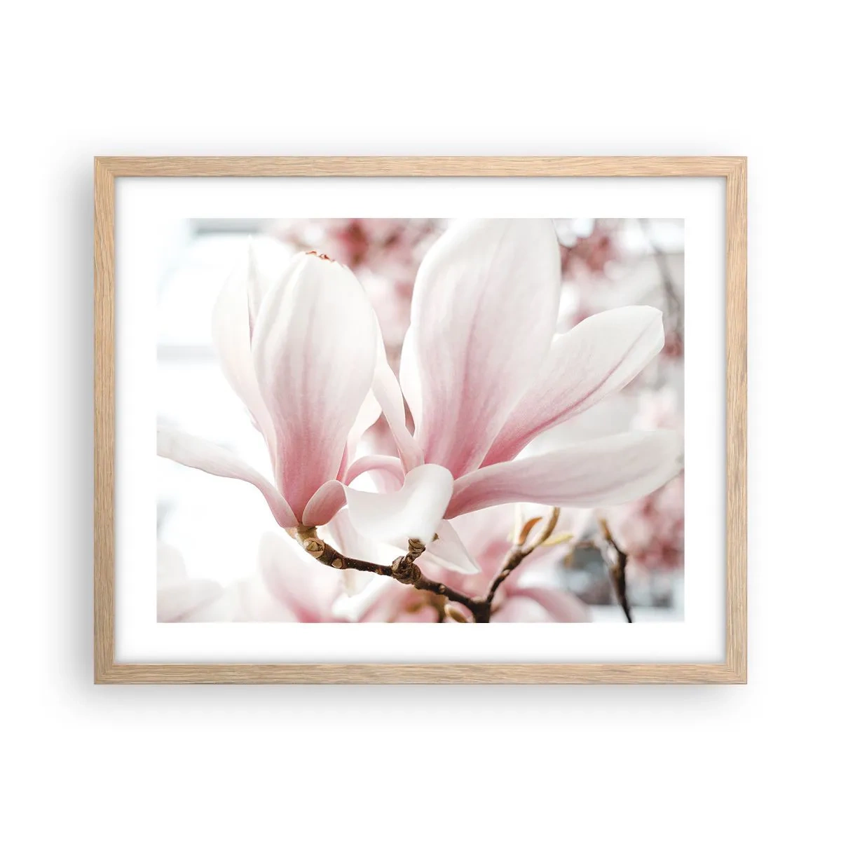 Poster în ramă de stejar deschis - Imensitatea sensibilității - 50x40 cm