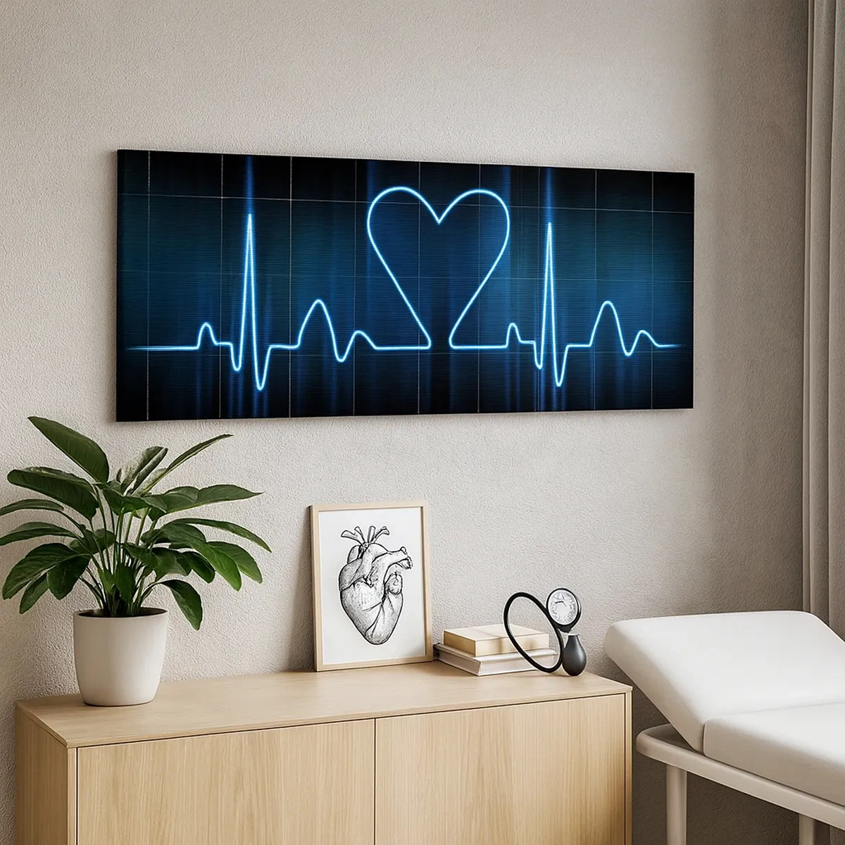 Tablou pe pânză - În ritmul inimii - 30x30 cm