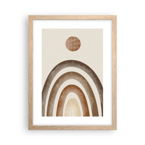 Poster în ramă de stejar deschis - Într-o galaxie îndepărtată - 30x40 cm