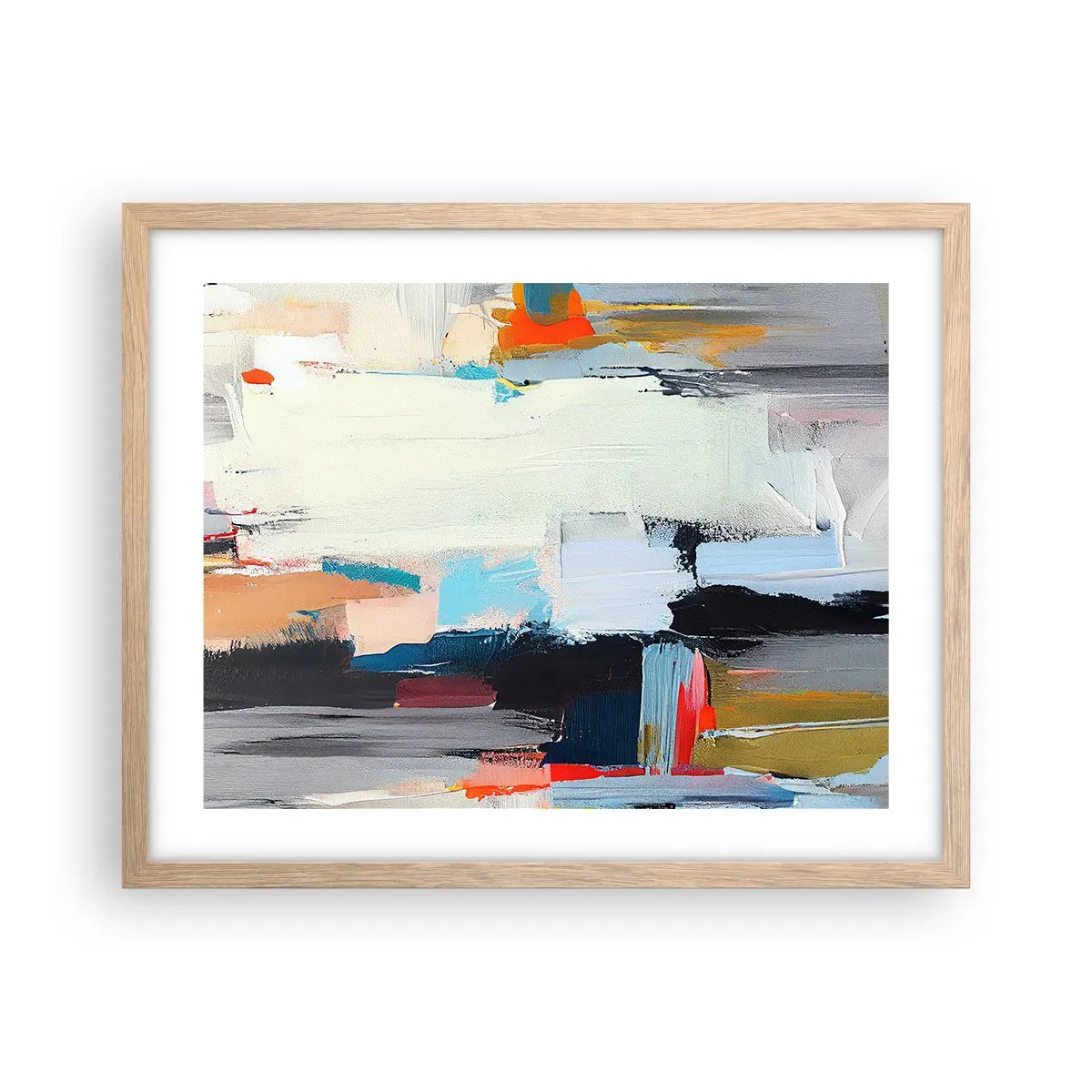 Poster în ramă de stejar deschis - Există o metodă? - 50x40 cm