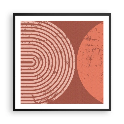 Poster în ramă neagră - Relație strânsă - 60x60 cm