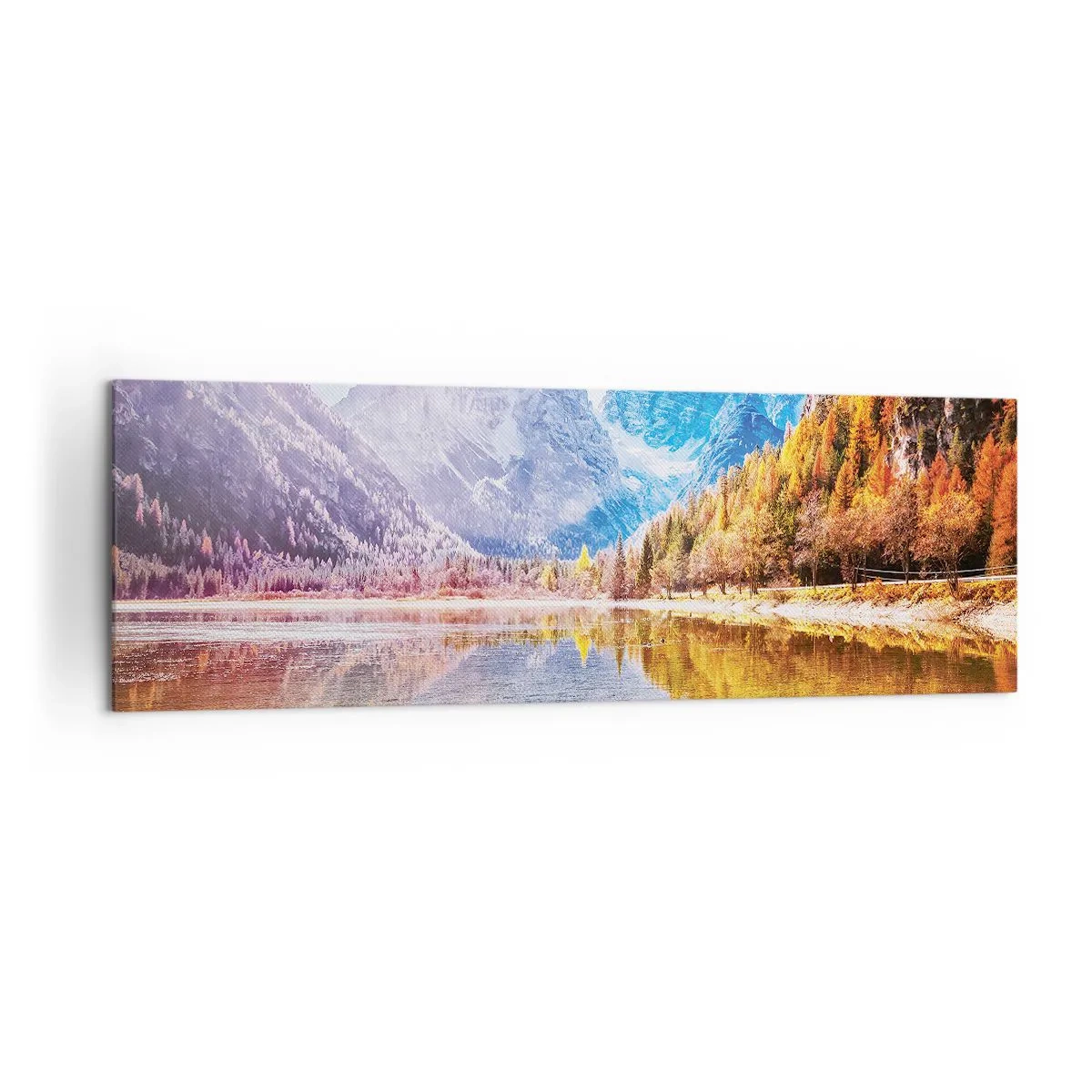 Tablou pe pânză - Iar în munți începe toamna - 160x50 cm