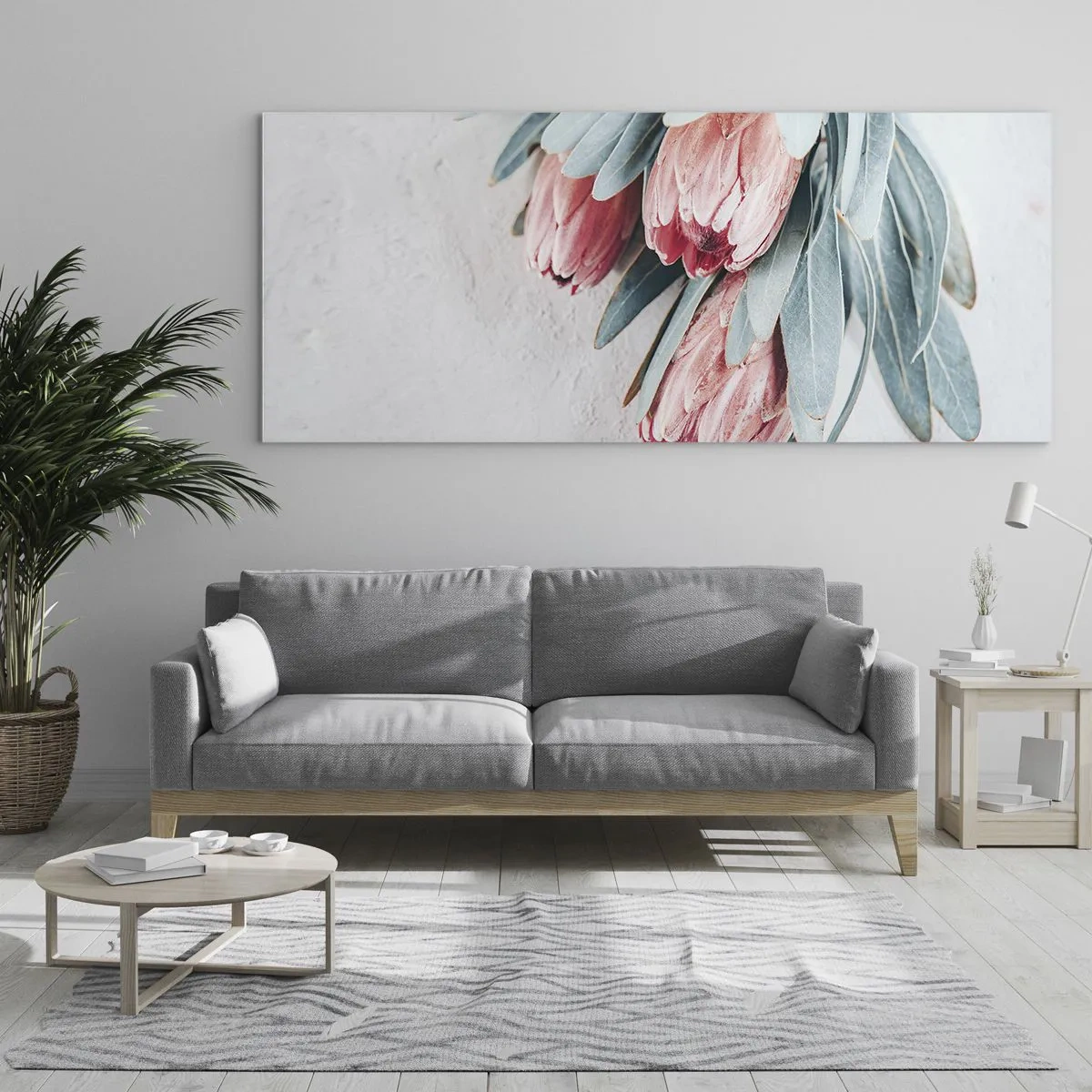 Tablou pe sticlă - Rușinate de propria lor frumusețe - 120x50 cm