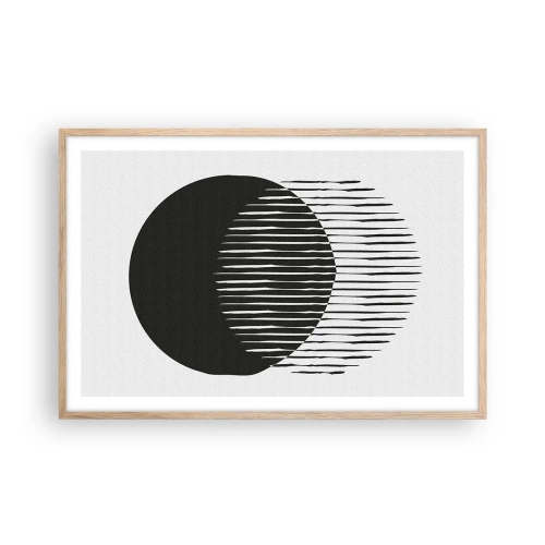 Poster în ramă de stejar deschis - Alter ego-ul său - 91x61 cm