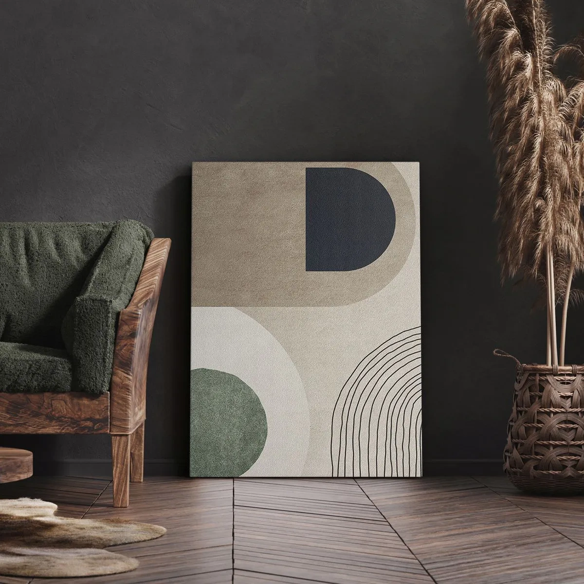 Tablou pe pânză - Blândețea ovalului - 55x100 cm