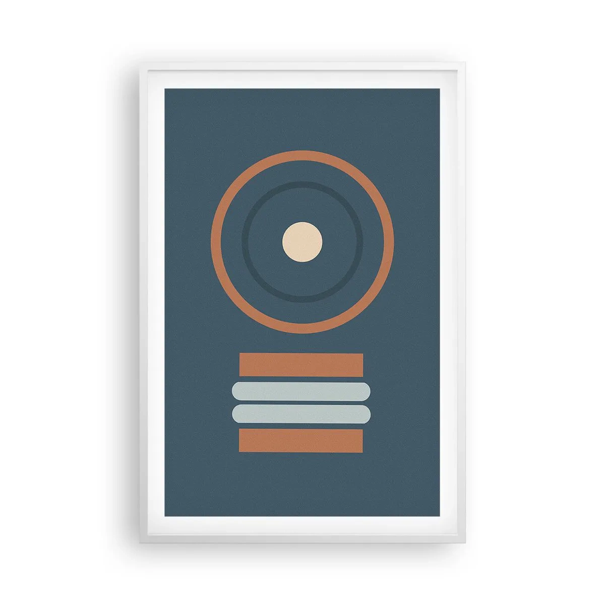 Poster în ramă albă - Esența problemei - 61x91 cm