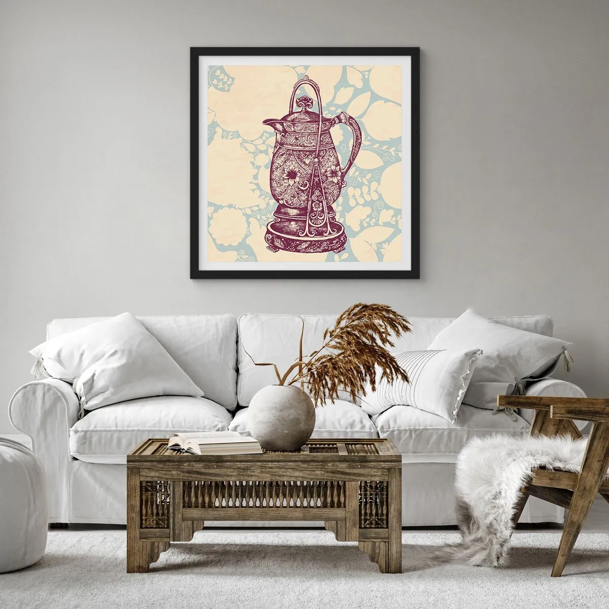 Poster în ramă neagră - Frumusețea vieții de zi cu zi - 30x30 cm