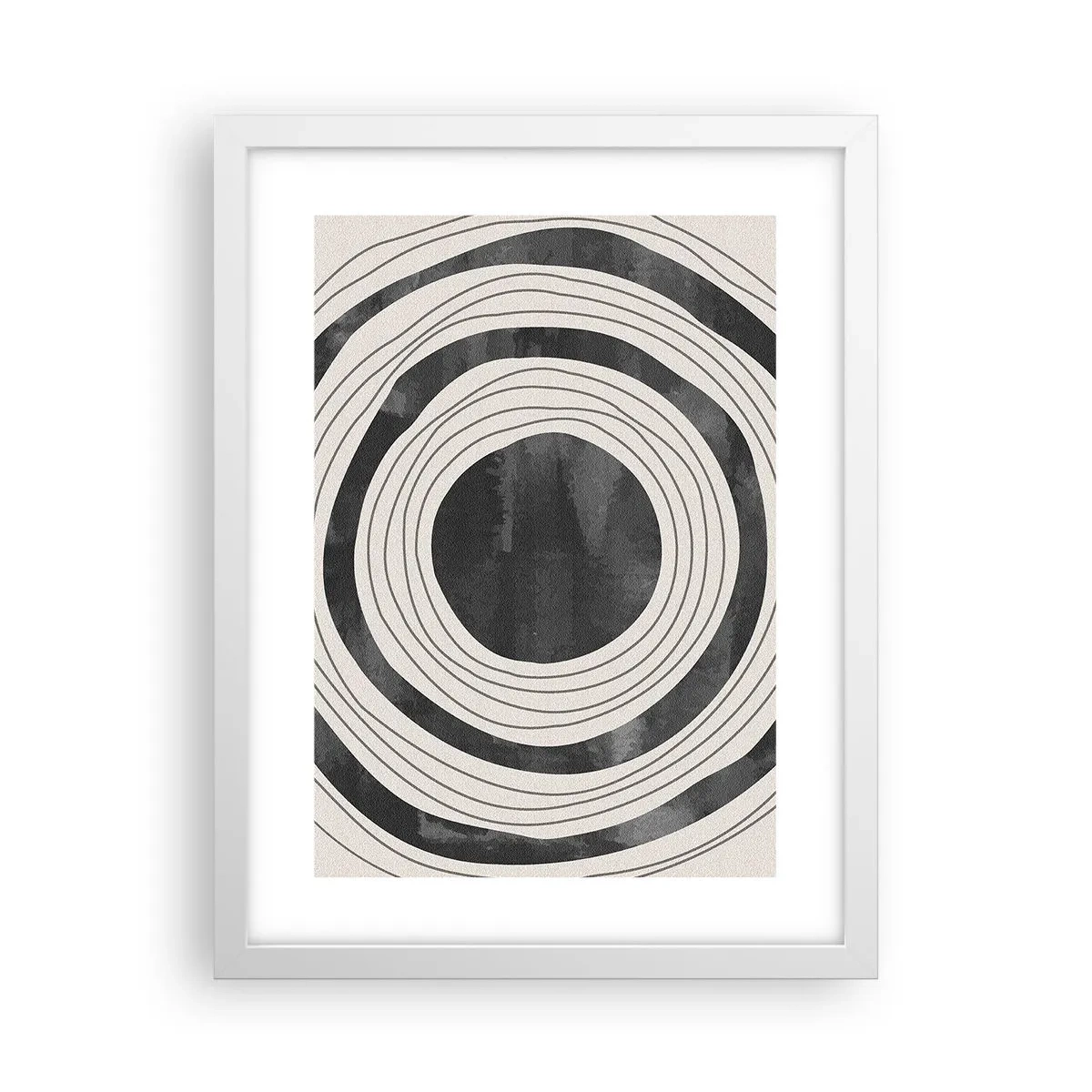 Poster în ramă albă - Direct la subiect - 30x40 cm