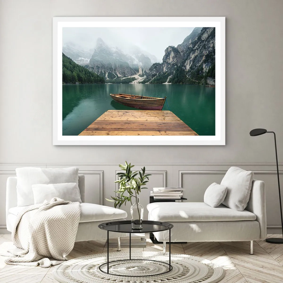 Poster în ramă albă - Și frunțile mândre - 40x30 cm