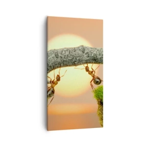 Tablou pe pânză - Cooperare veselă - 55x100 cm