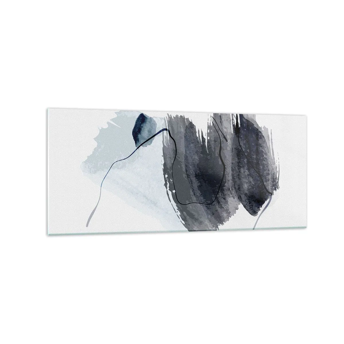 Tablou pe sticlă - Intensitate și mișcare - 120x50 cm