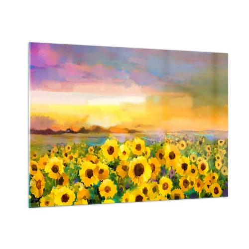 Tablou pe sticlă - Soarele însuși a coborât pe pământ - 100x70 cm