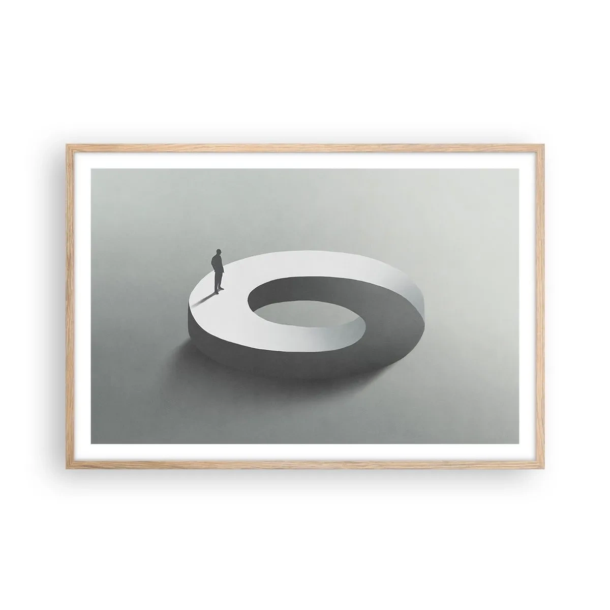 Poster în ramă de stejar deschis - Înțelegi ceva? - 91x61 cm