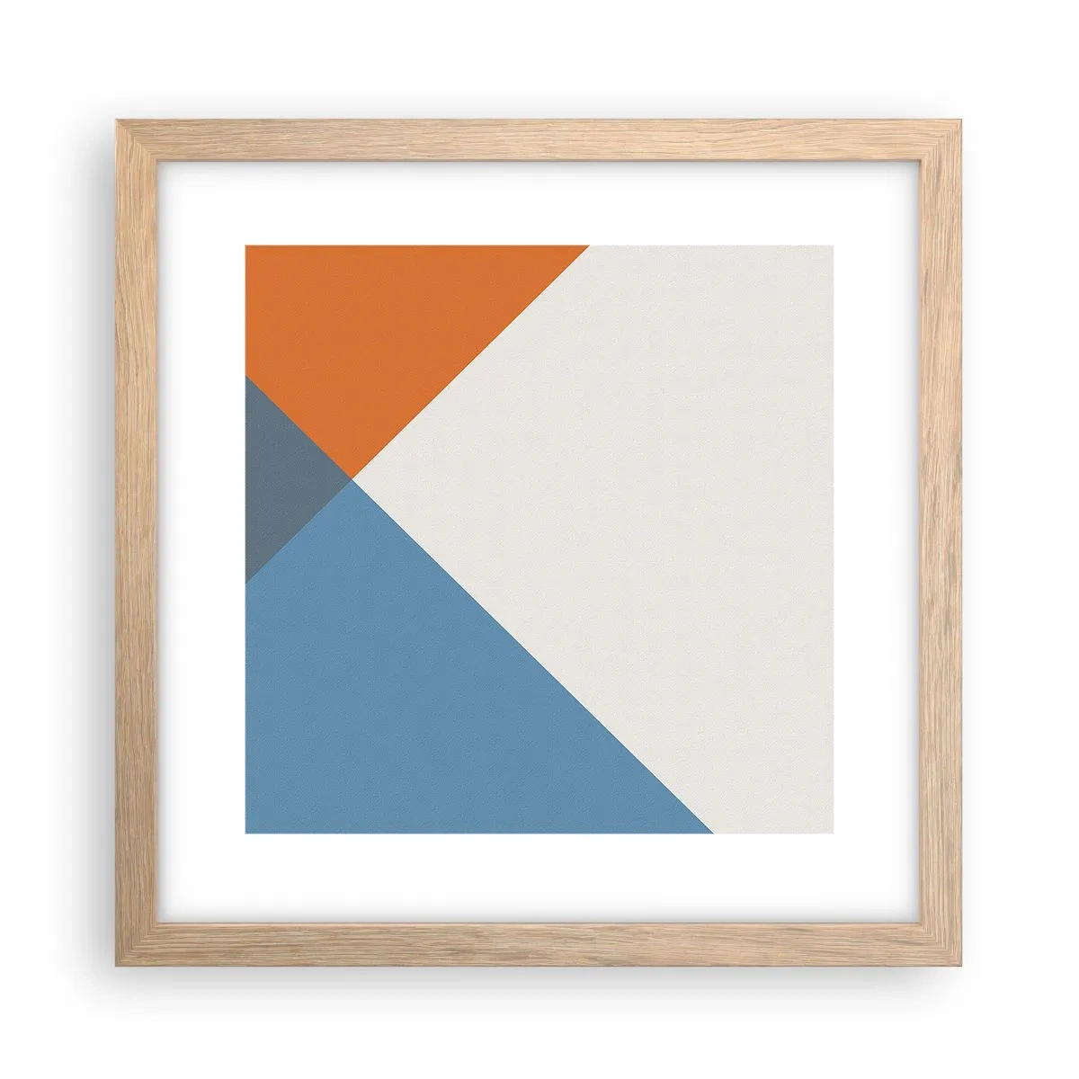 Poster în ramă de stejar deschis - La un unghi drept - 30x30 cm