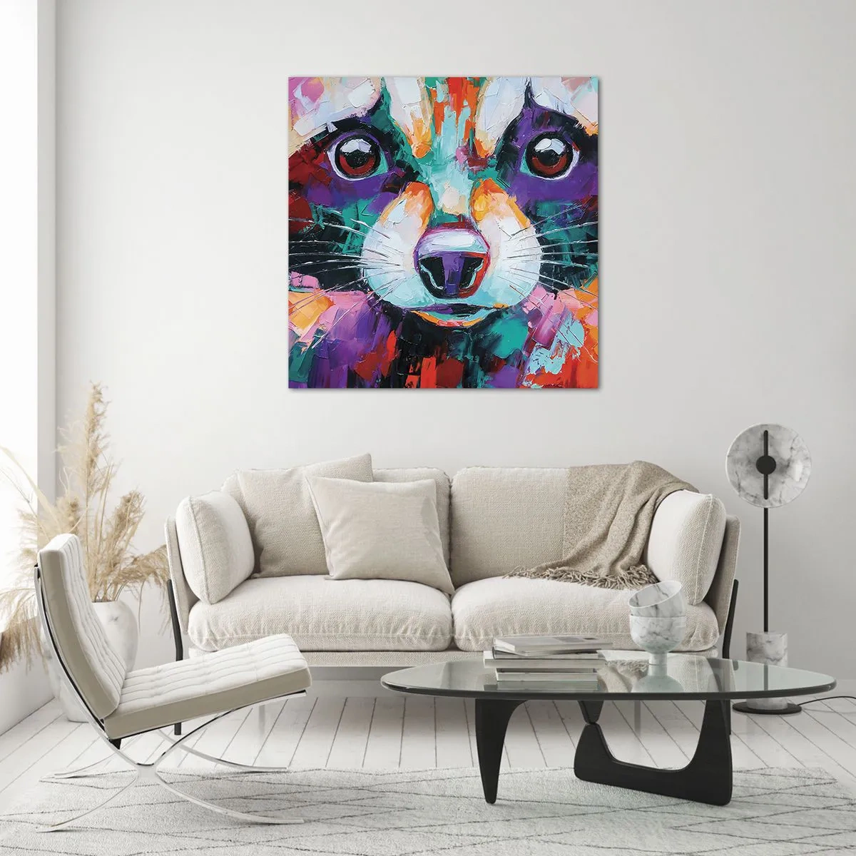 Tablou pe sticlă - Doar emoții bune - 40x40 cm