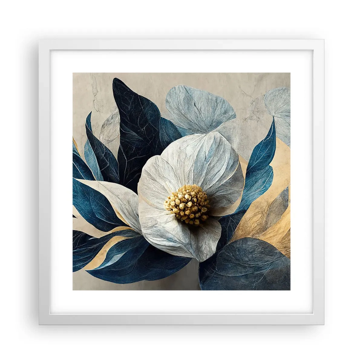 Poster în ramă albă - Are o inimă de aur - 40x40 cm