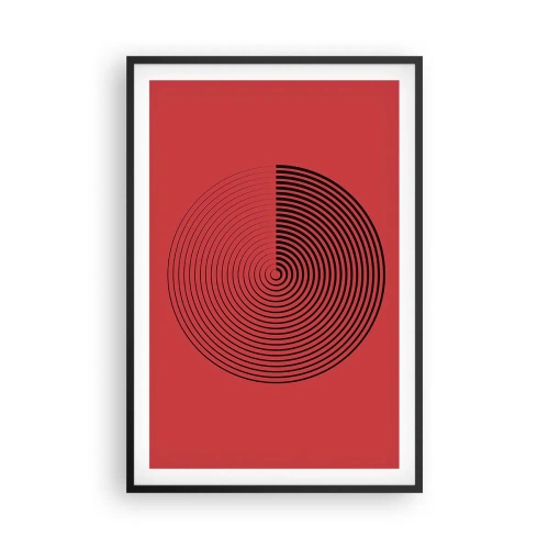 Poster în ramă neagră - Mișcare circulară - 61x91 cm