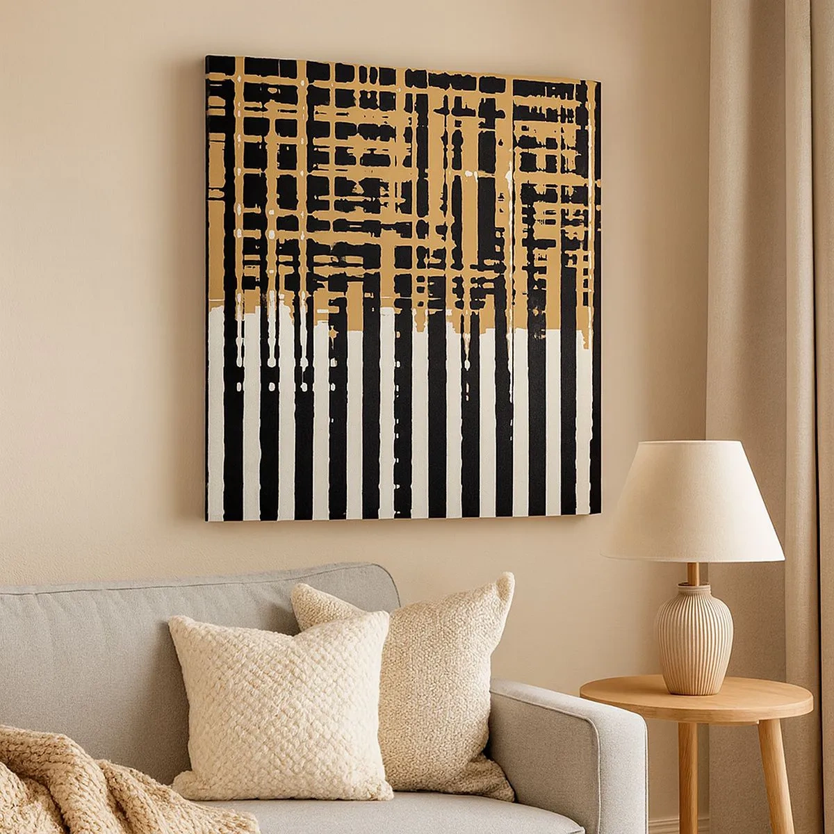 Tablou pe pânză - Abstracție arhitecturală - 30x30 cm