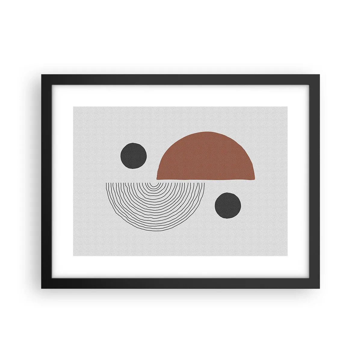 Poster în ramă neagră - Excelența roții - 40x30 cm
