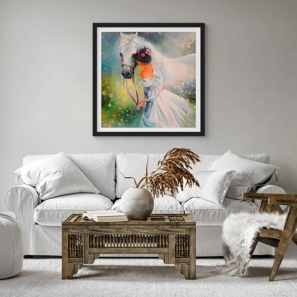 Poster în ramă neagră - Ca dintr-un vis frumos - 30x30 cm