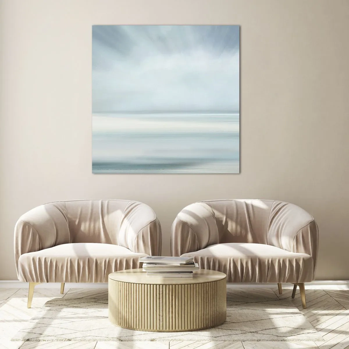 Tablou pe sticlă - Liniște până la orizont - 30x30 cm