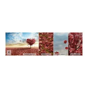 Mostră tapet Premium Sand - Iubește toamna - Peisaj, Grafică, Copac - 100x30 cm