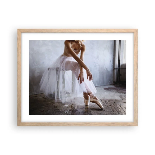 Poster în ramă de stejar deschis - Înainte ca luminile rampei să strălucească - 50x40 cm