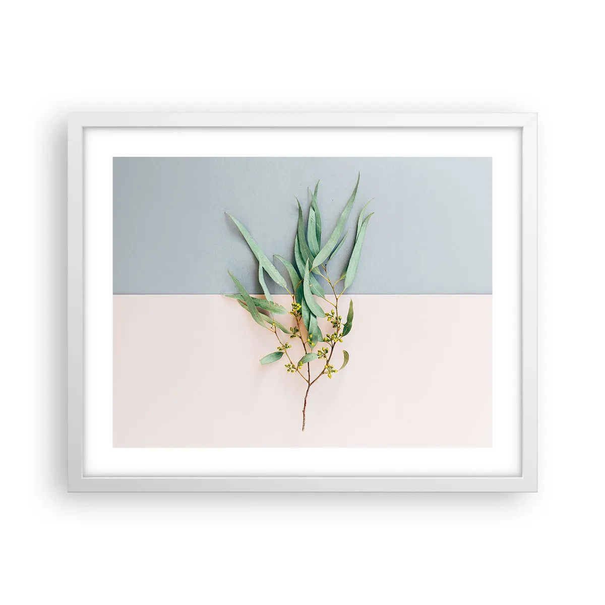 Poster în ramă albă - Subtilitate pastelată - 50x40 cm