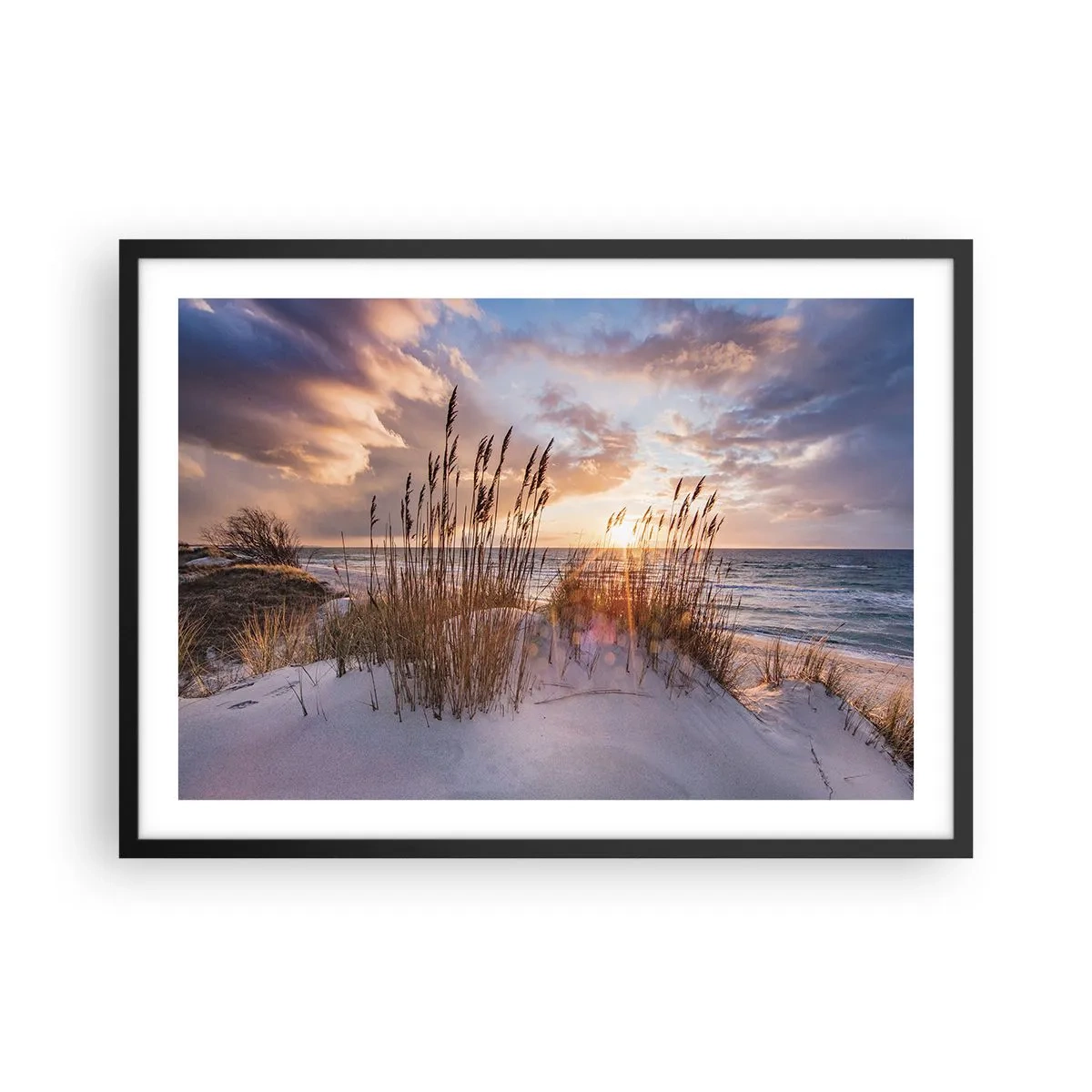 Poster în ramă neagră - Adio soare și vânt - 70x50 cm