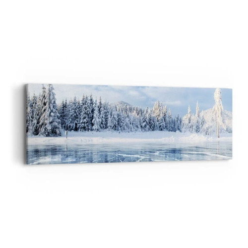 Tablou pe pânză - O priveliște orbitoare și cristalină - 90x30 cm