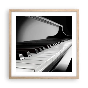 Poster în ramă de stejar deschis - Armonia formelor și a culorilor - 50x50 cm